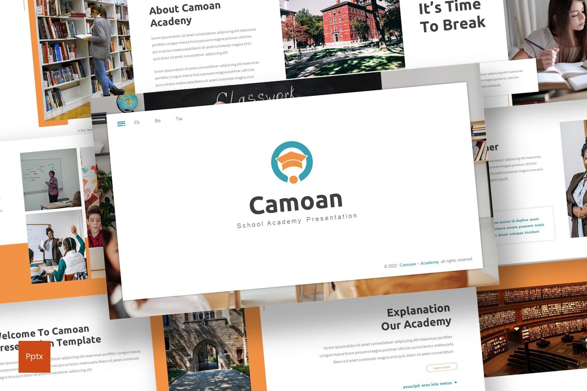 Camoan - Template Powerpoint Akademis yang Menarik