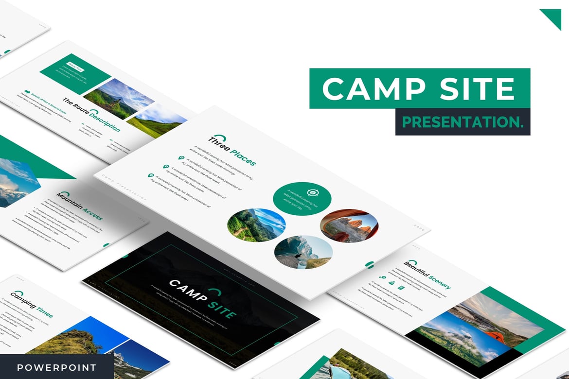 Template Presentasi Camp Site - Powerpoint Menarik dan Profesional