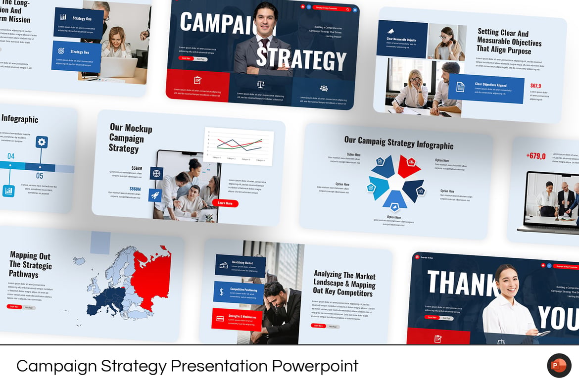 Template Powerpoint Strategi Kampanye Kreatif