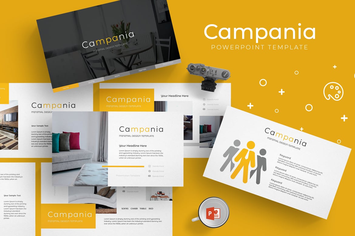 Campania - Template Powerpoint Serbaguna untuk Presentasi Menarik