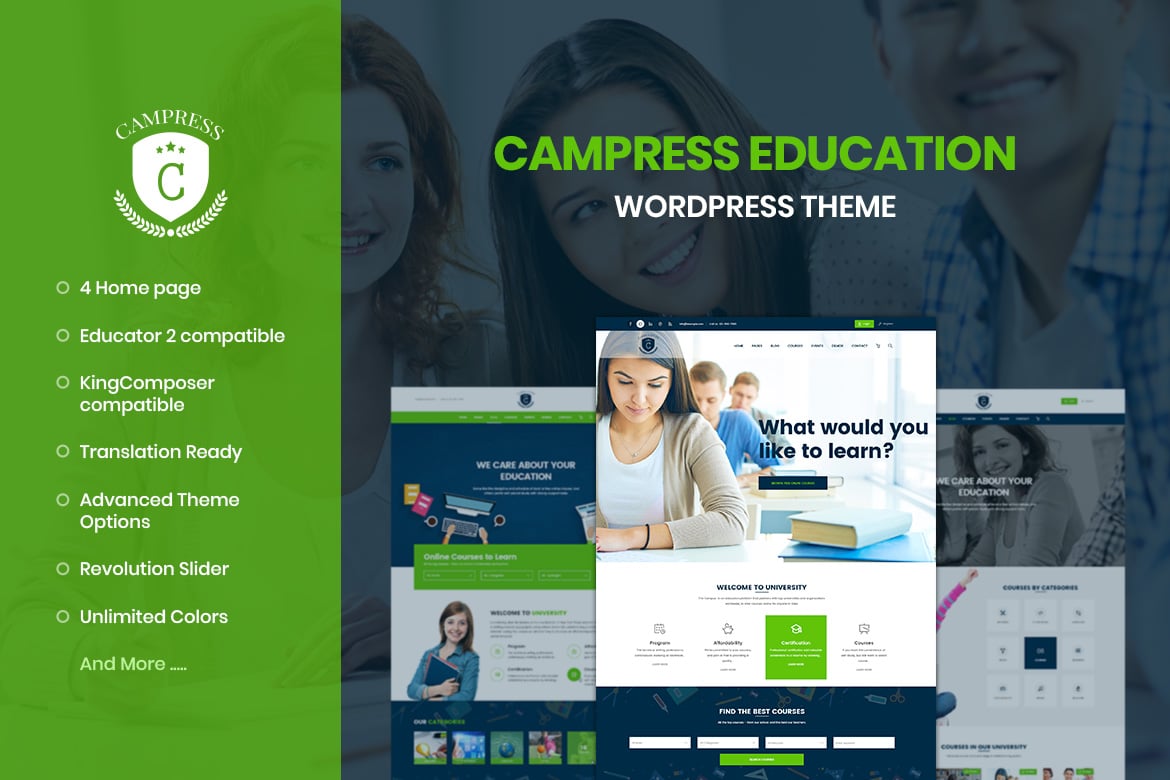 Campress - Tema WordPress untuk Pendidikan dan Kursus