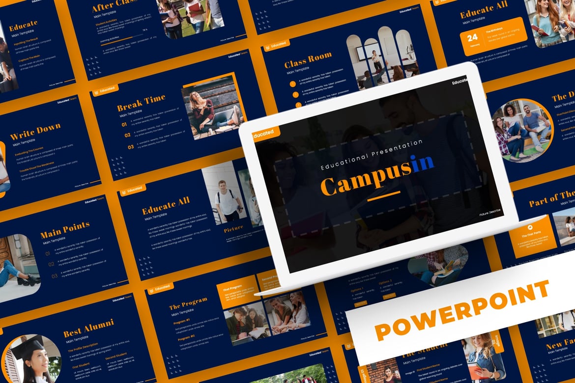 Template PowerPoint Campusin - Solusi Presentasi Profesional