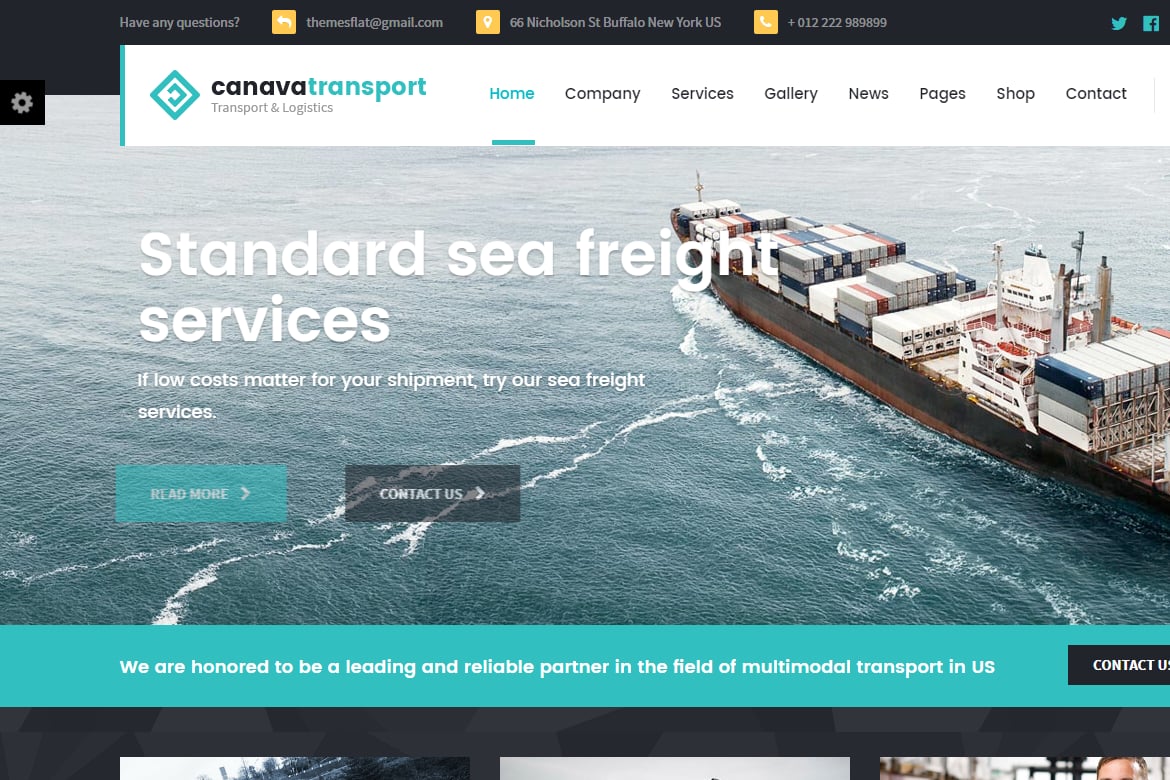 Canava - Template Website HTML untuk Logistik dan Bisnis yang Responsif