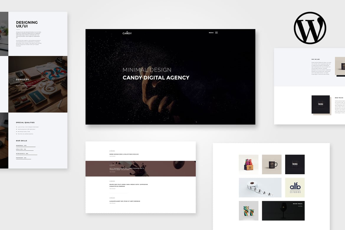 Tema WordPress Candy | Tema Responsif Satu & Multi Halaman