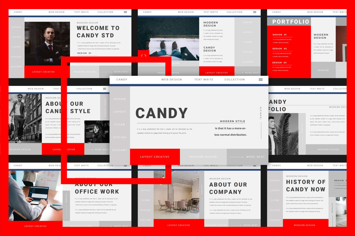 Template Powerpoint Candy - Presentasi Menarik dan Profesional