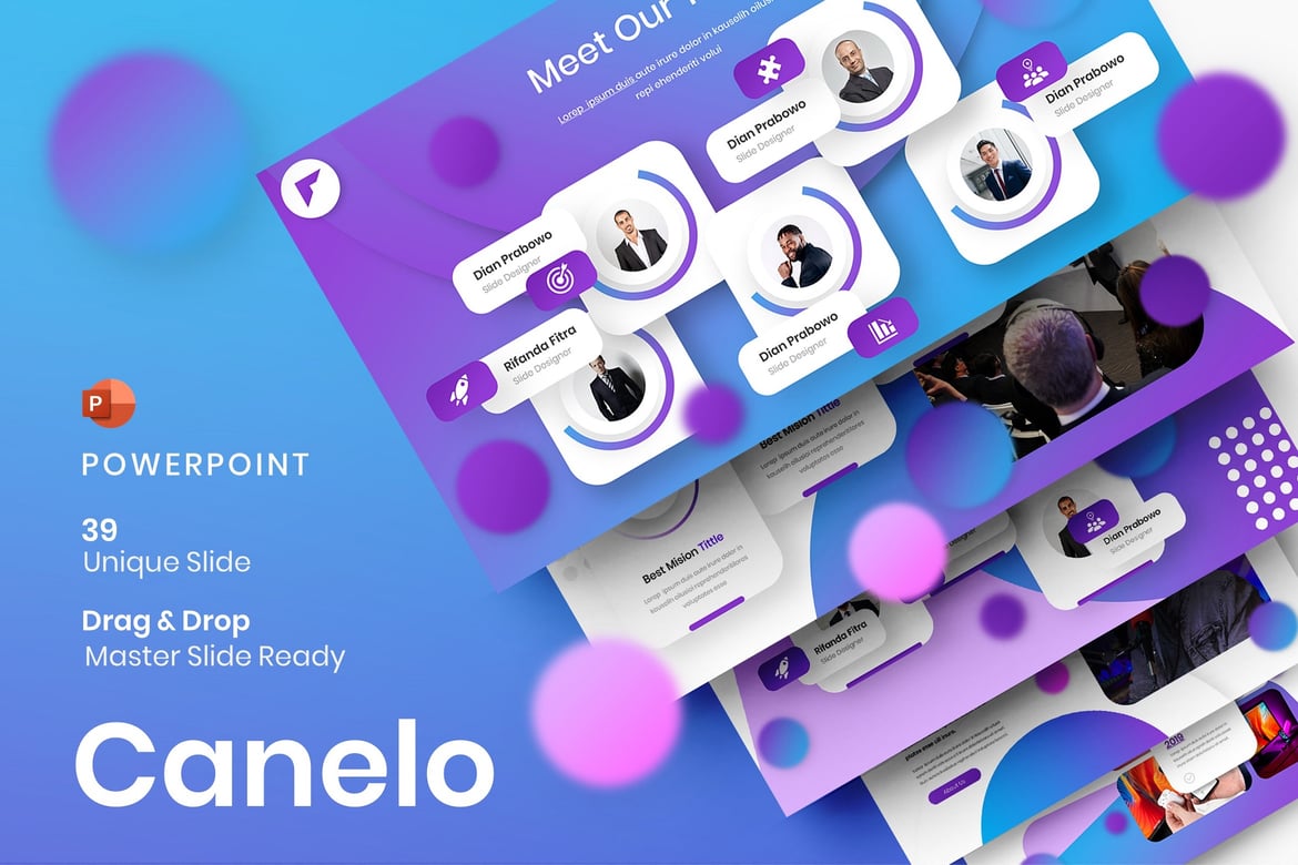Template PowerPoint Canelo – Solusi Presentasi Bisnis yang Menarik