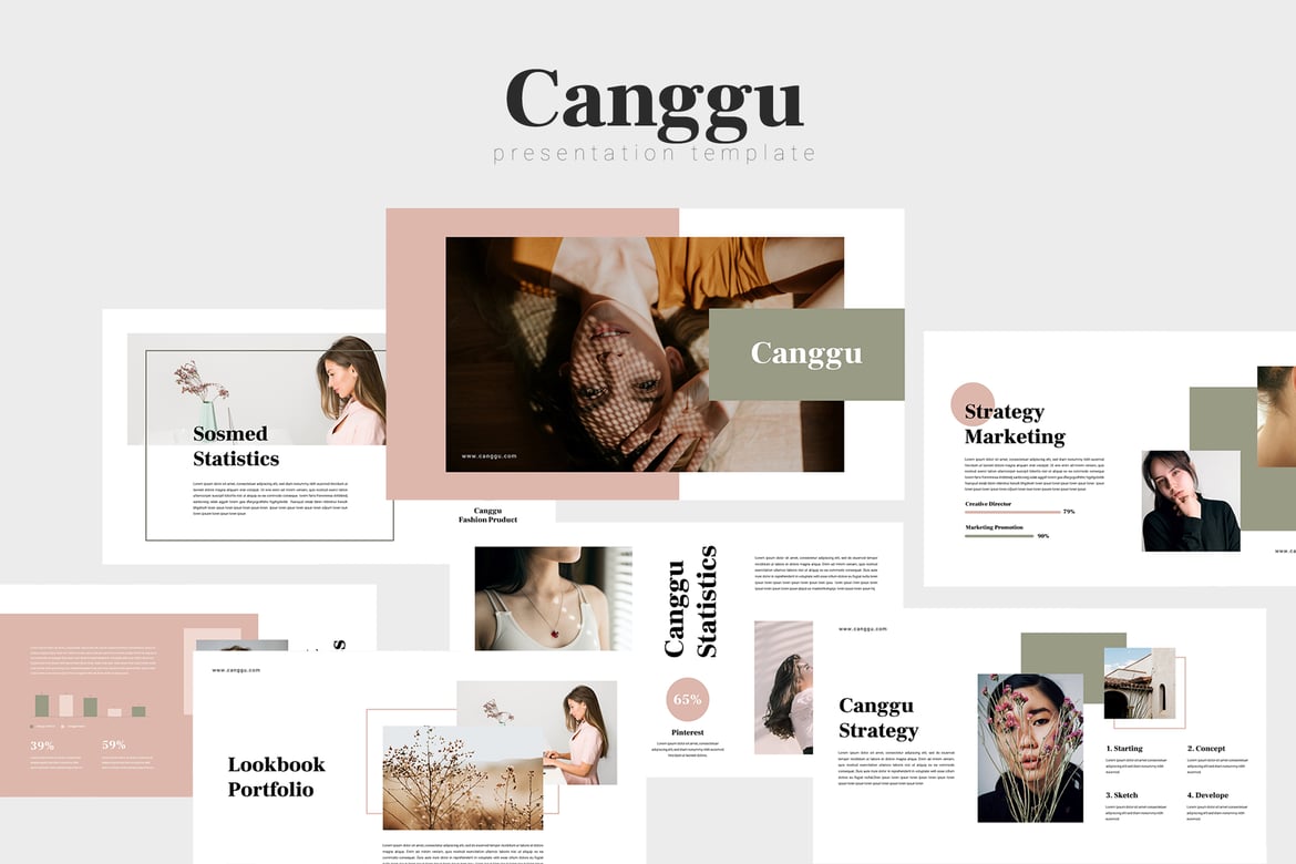 Template Presentasi Kreatif Canggu - Powerpoint yang Menarik