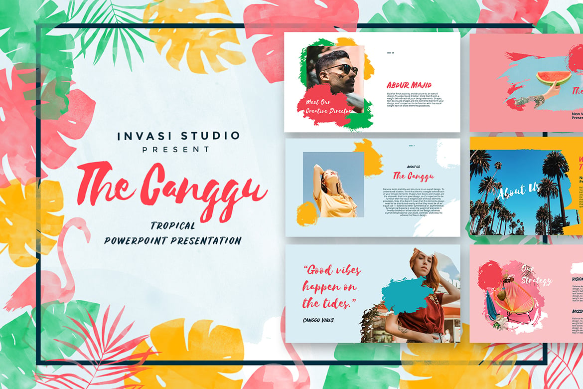 Template Presentasi PowerPoint CANGGU yang Menawan