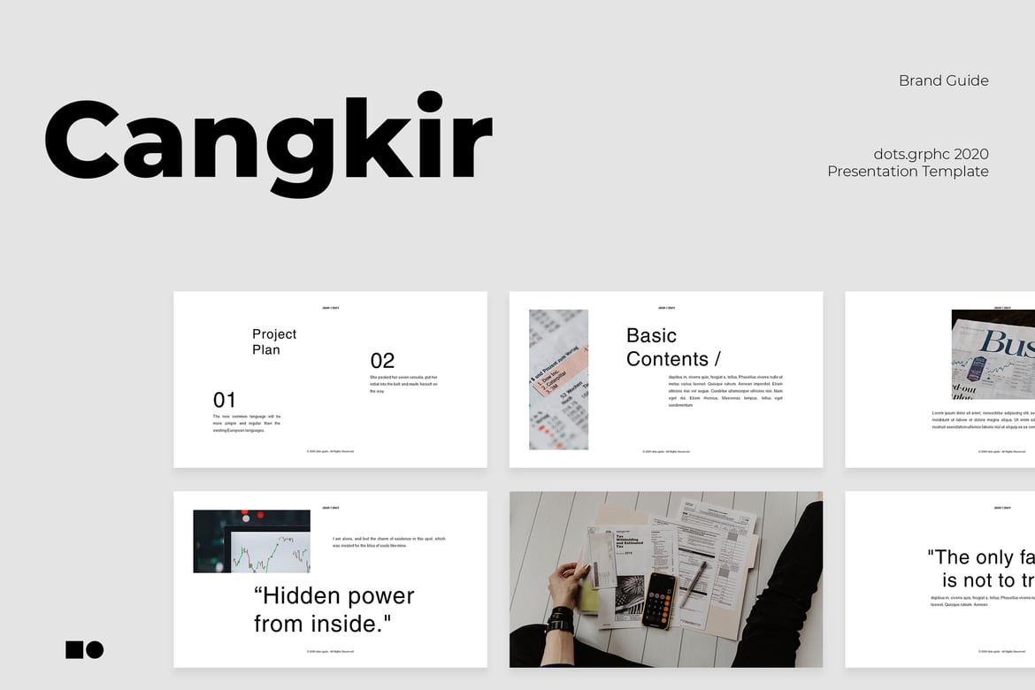 Cangkir - Template Presentasi PowerPoint Modern dan Elegan