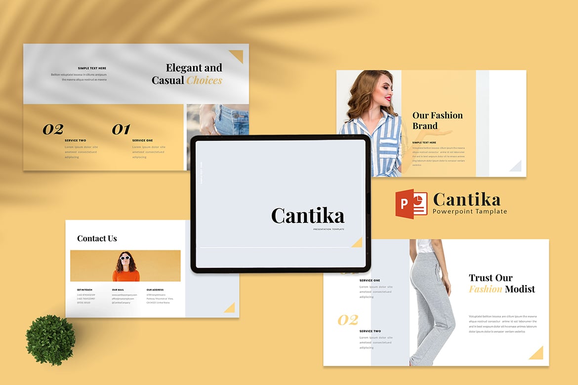 Cantika — Template Presentasi PowerPoint Fashion yang Elegan dan Profesional