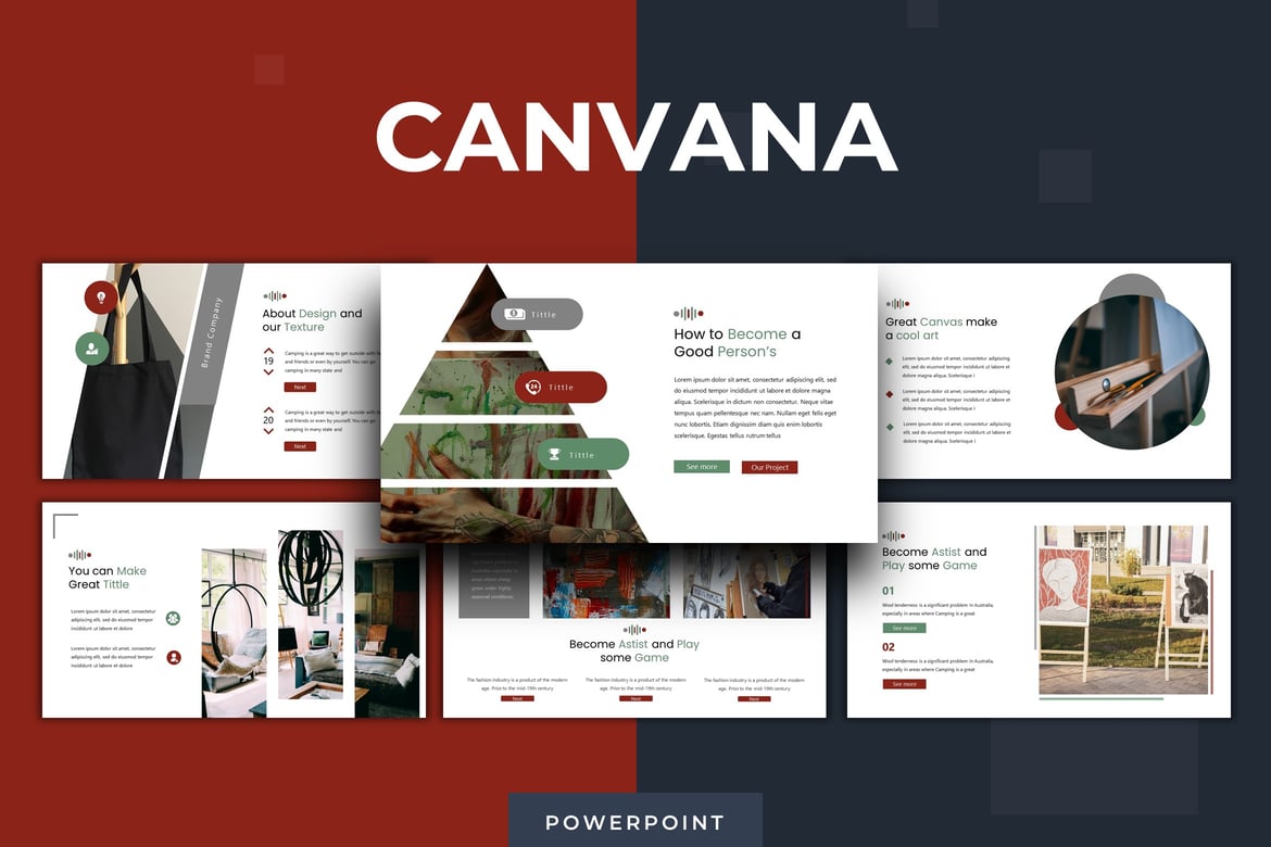 Canvana - Template Presentasi Powerpoint yang Menarik