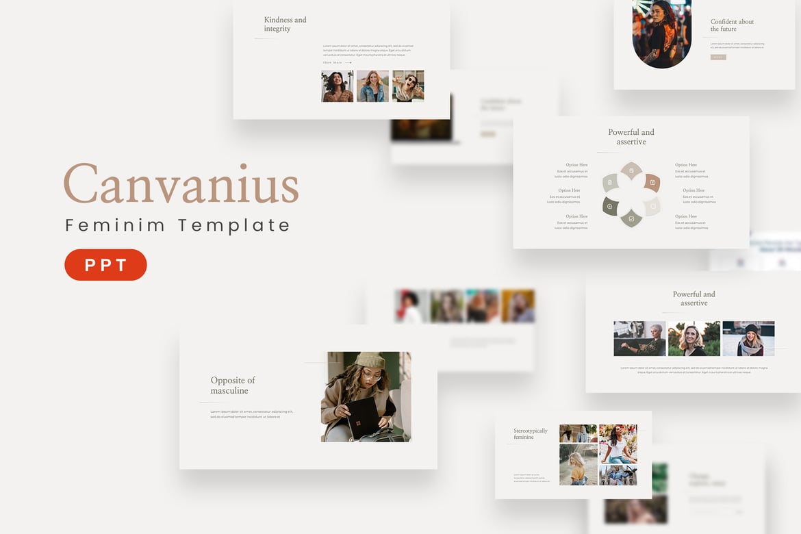 Template Presentasi PowerPoint Canvanius yang Menarik dan Profesional
