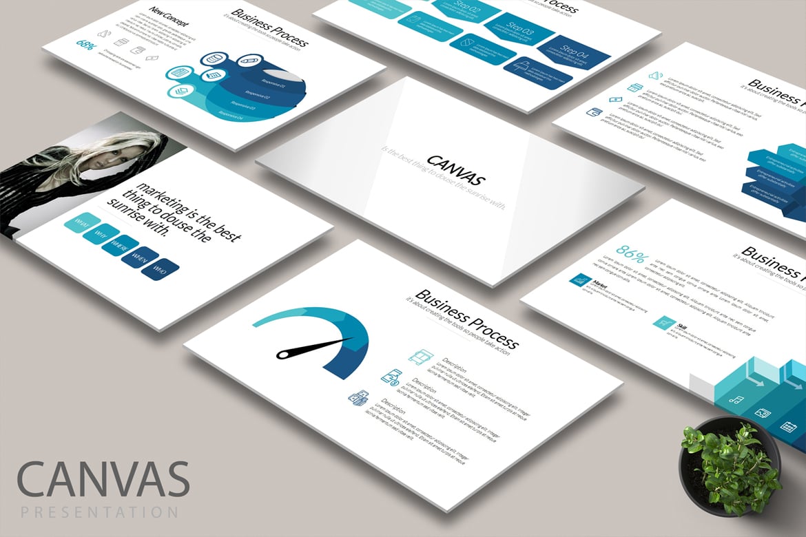 Template PowerPoint CANVAS: Presentasi Kreatif untuk Semua Kebutuhan