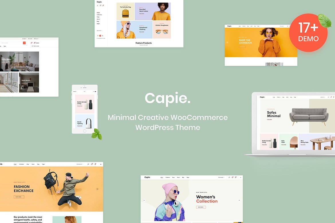 Capie - Tema WordPress WooCommerce Minimalis untuk Toko Anda
