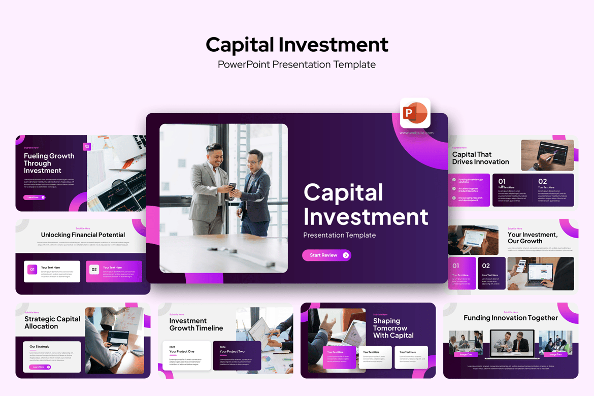 Template PowerPoint Investasi Modal yang Profesional dan Menarik