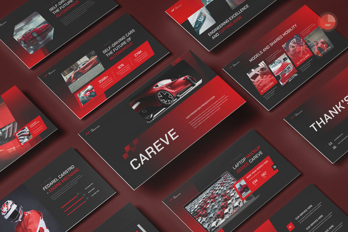 Template Presentasi Promosi Mobil yang Menarik dan Profesional