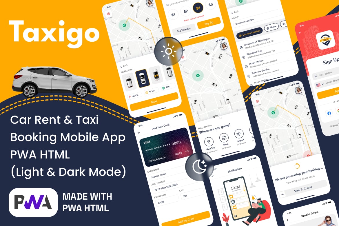Template Website Aplikasi Pemesanan Mobil dan Taksi Terintegrasi