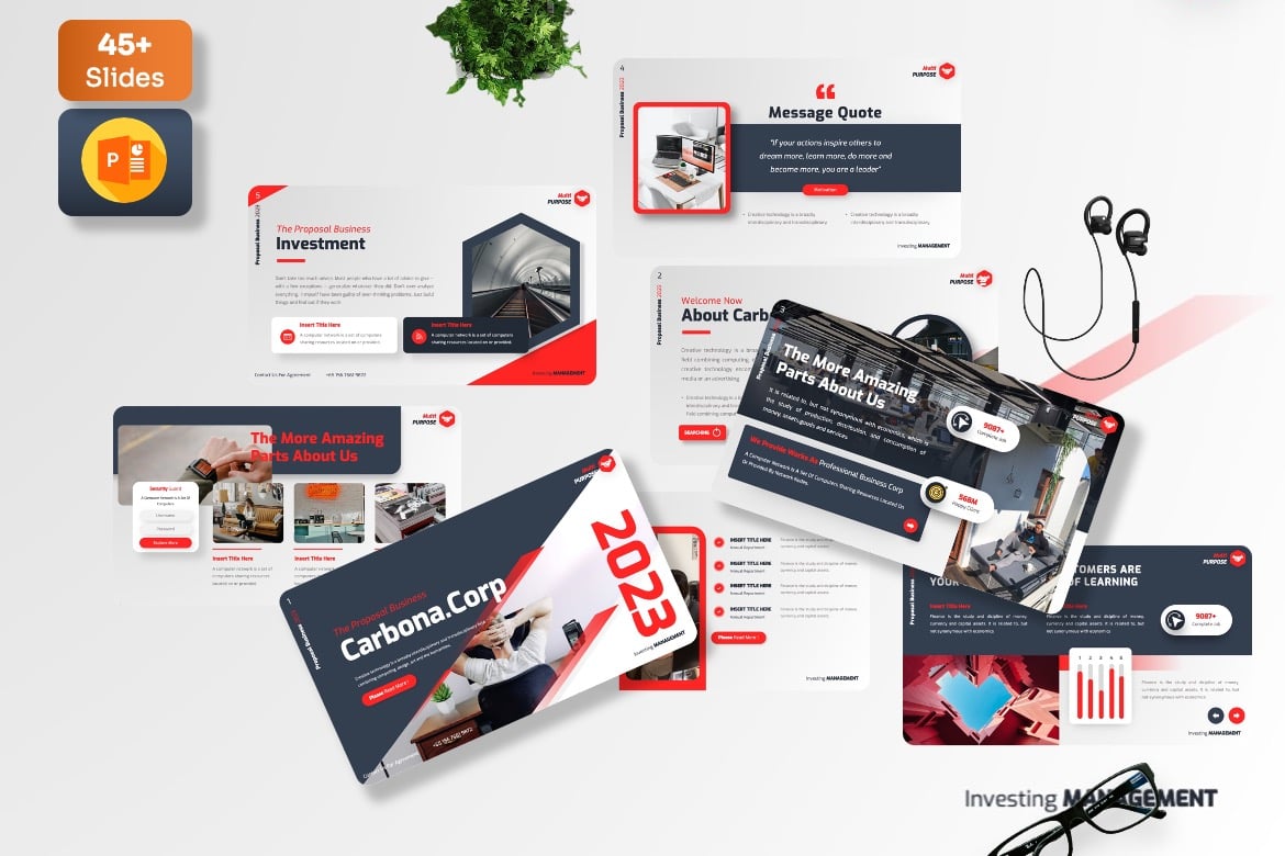 Template Presentasi PowerPoint Carbona - Solusi Kreatif untuk Proposal Bisnis Anda