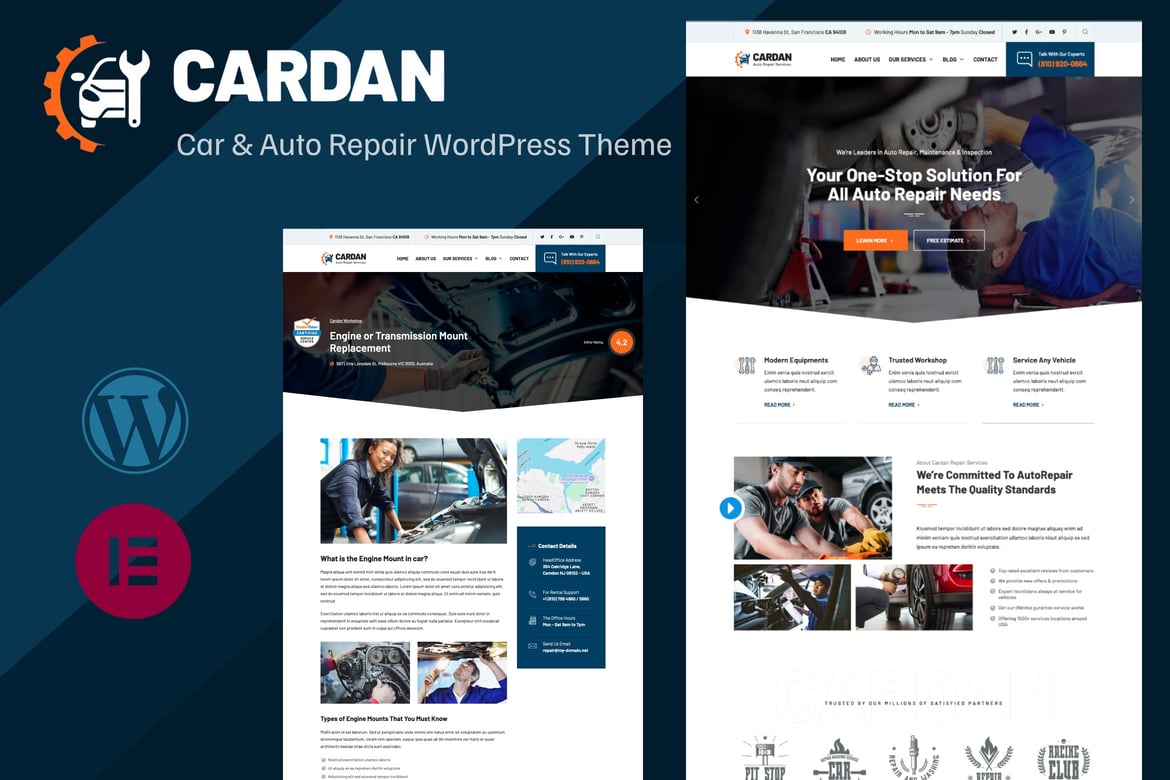 Cardan - Tema WordPress untuk Perbaikan Mobil dan Otomotif