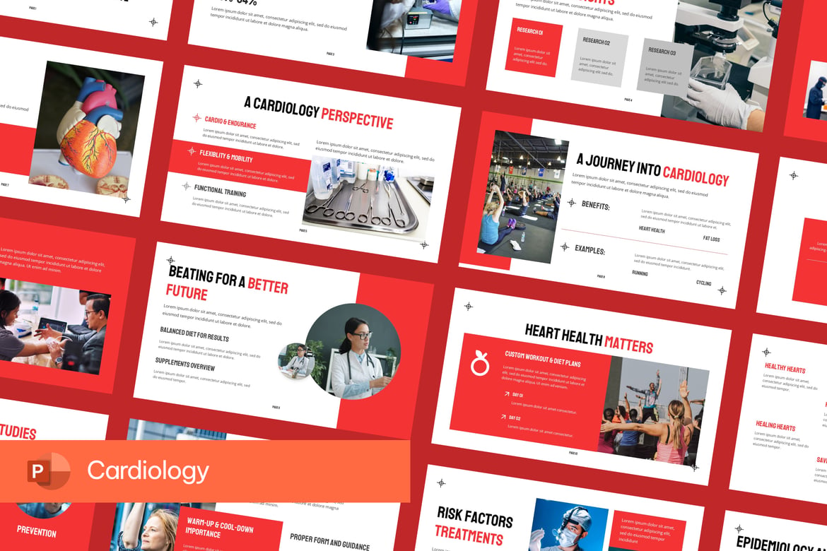 Template Presentasi Kardiologi yang Menarik dan Profesional