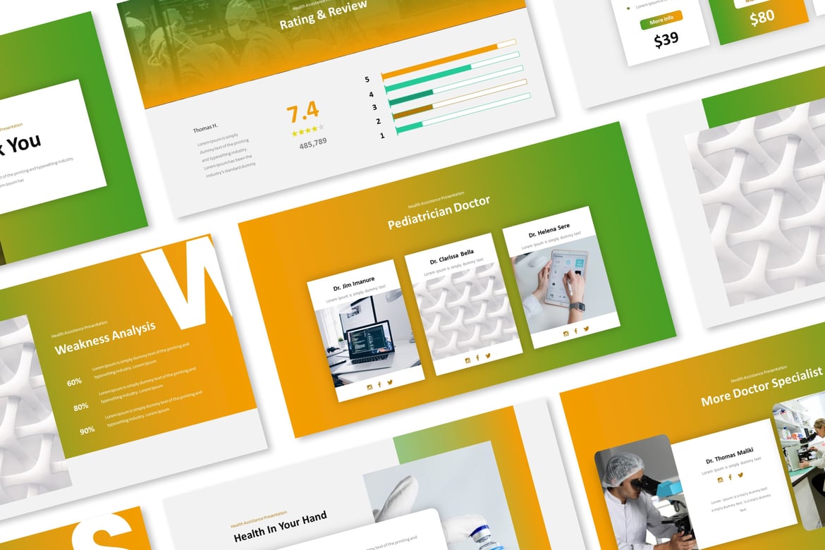 Template Presentasi PowerPoint Medis Profesional