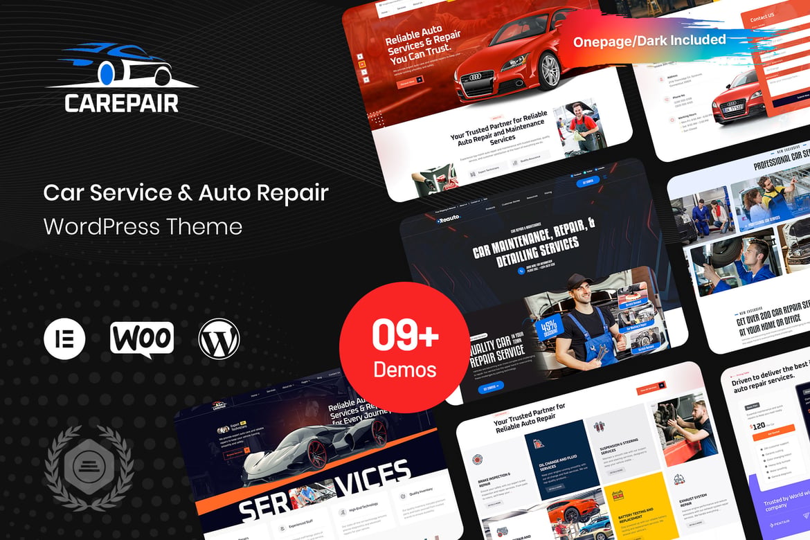 Carepair - Tema WordPress untuk Layanan Mobil dan Perbaikan Otomotif