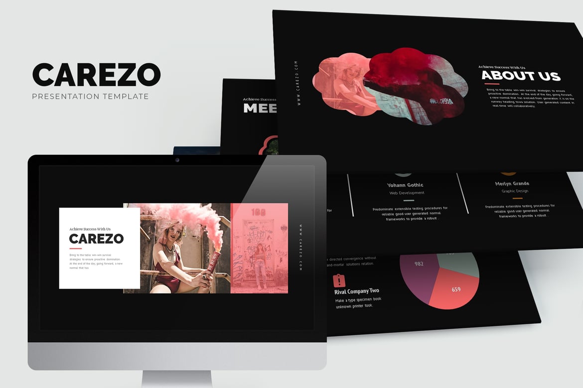 Carezo: Template PowerPoint Kreatif untuk Presentasi Menarik