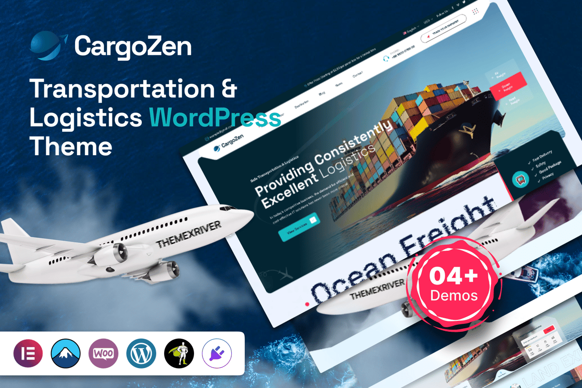 Cargozen - Tema WordPress untuk Transportasi & Logistik yang Modern