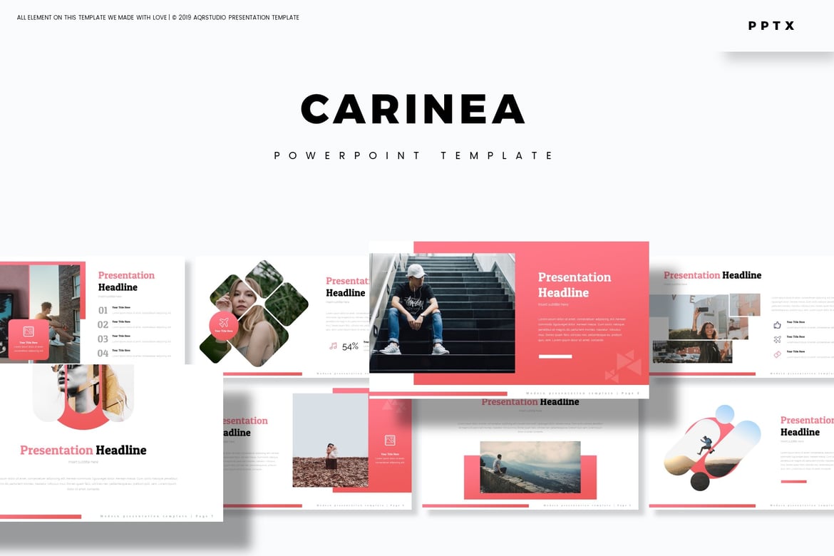 Carinea - Template PowerPoint Serbaguna untuk Presentasi Profesional