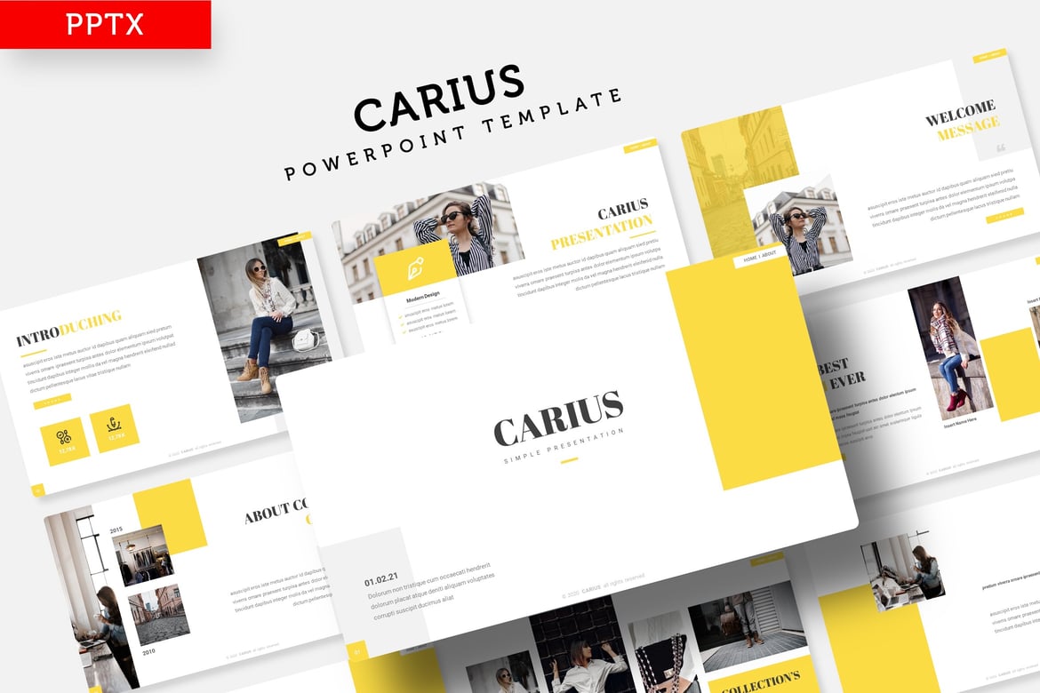 Carius - Template PowerPoint Profesional untuk Presentasi Menarik
