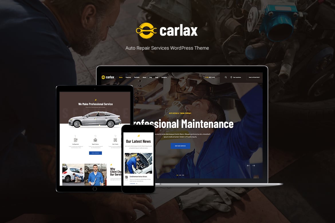 Tema WordPress Carlax: Solusi Terbaik untuk Bisnis Otomotif Anda