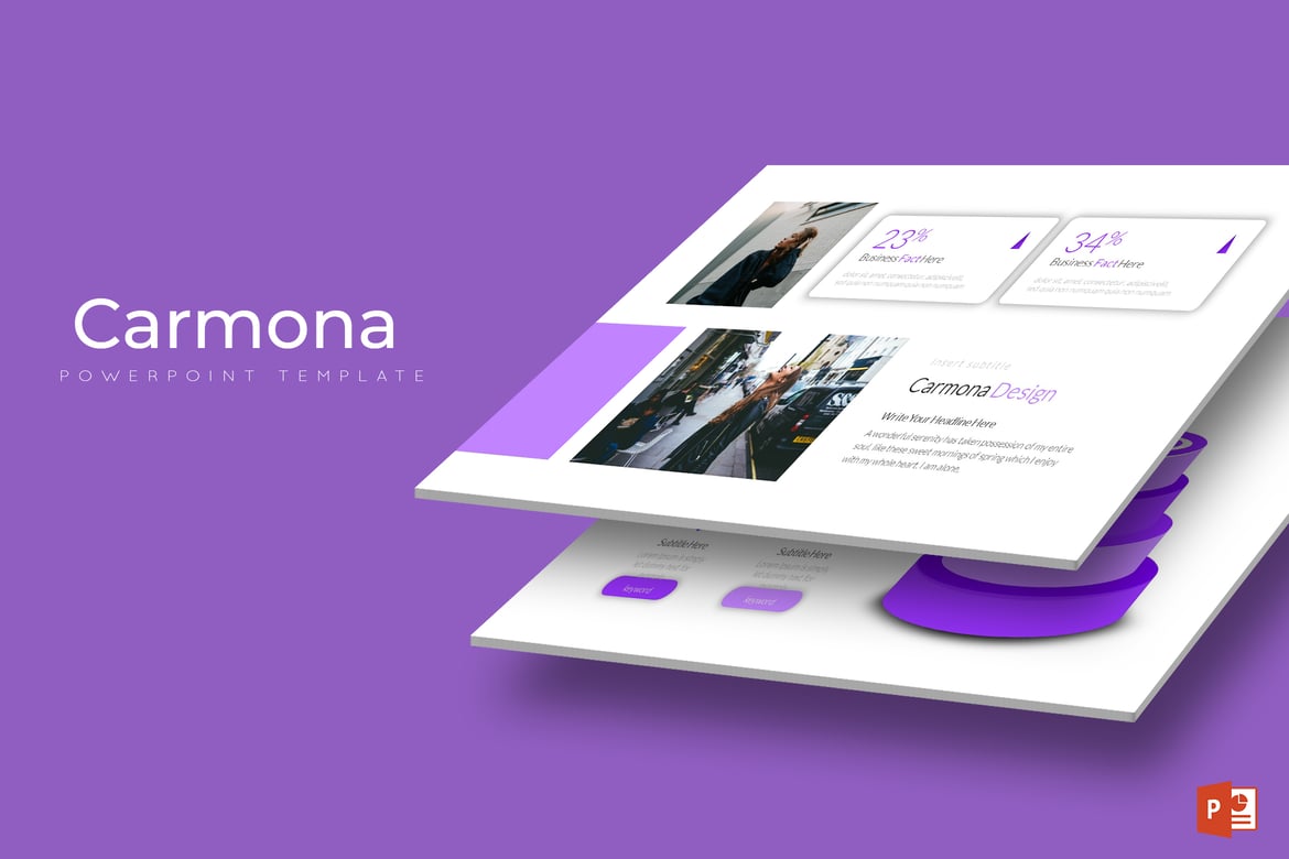 Carmona - Template PowerPoint Serbaguna yang Menarik