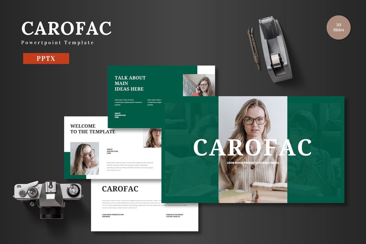 Template PowerPoint Carofac - Solusi Presentasi Profesional Anda