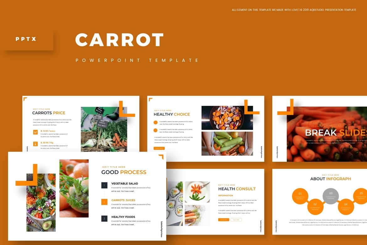 Template Powerpoint Carrot - Solusi Kreatif untuk Presentasi Anda
