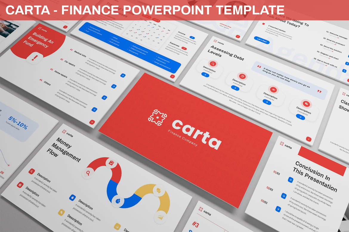 Template PowerPoint Keuangan Carta: Solusi Presentasi Profesional Anda