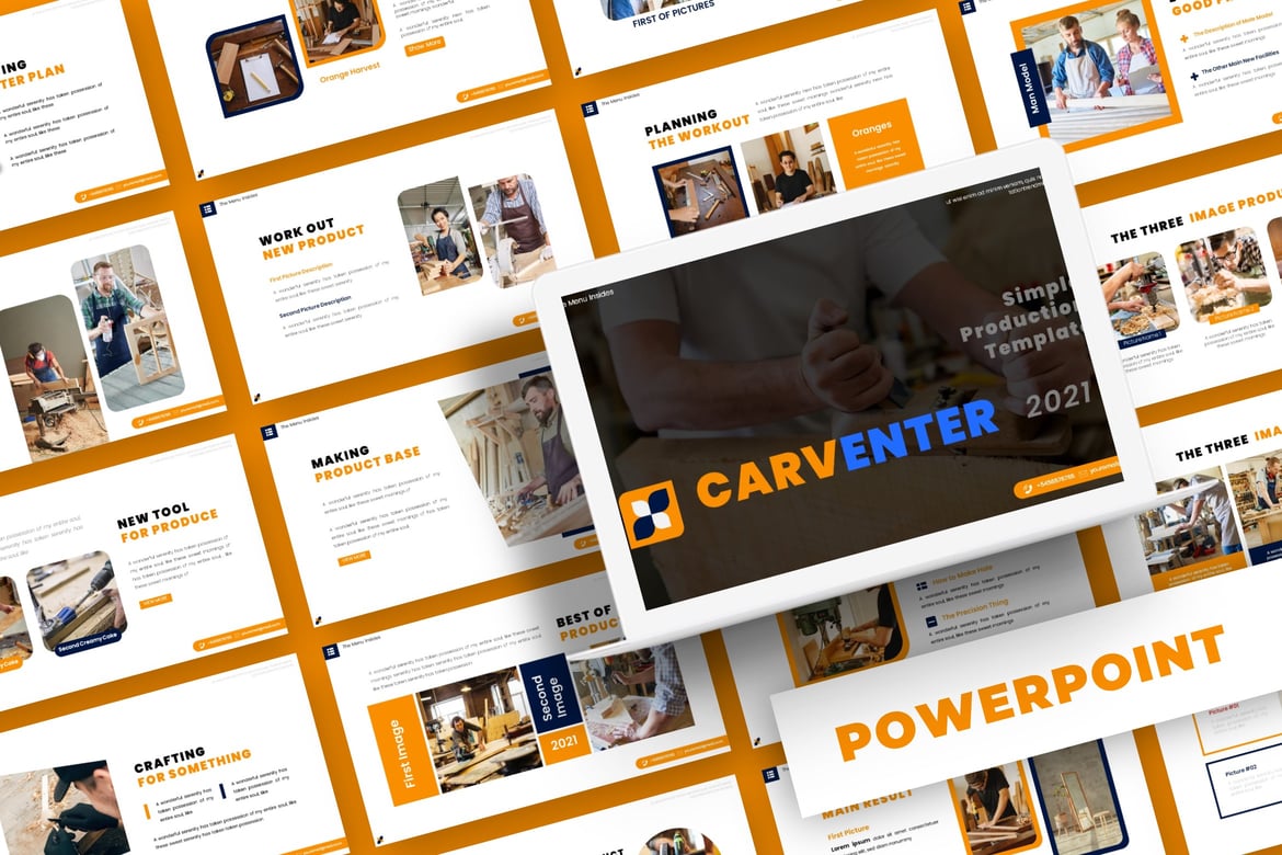 Carventer - Template Powerpoint Serbaguna untuk Presentasi Profesional