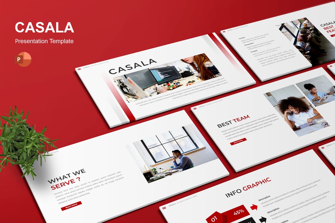 Template PowerPoint Casala - Solusi Presentasi Kreatif Anda