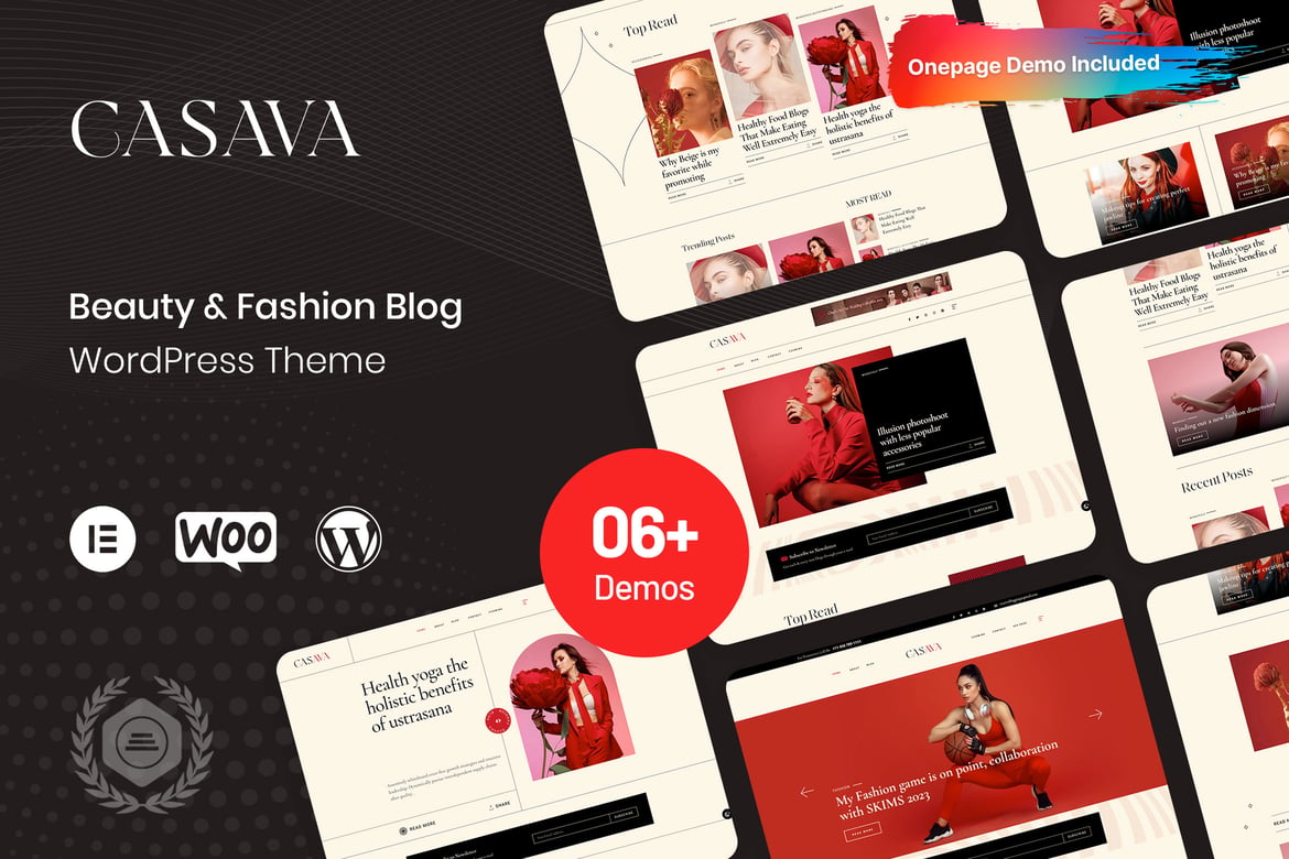 Casava - Tema WordPress untuk Blog Kecantikan & Fashion yang Menarik