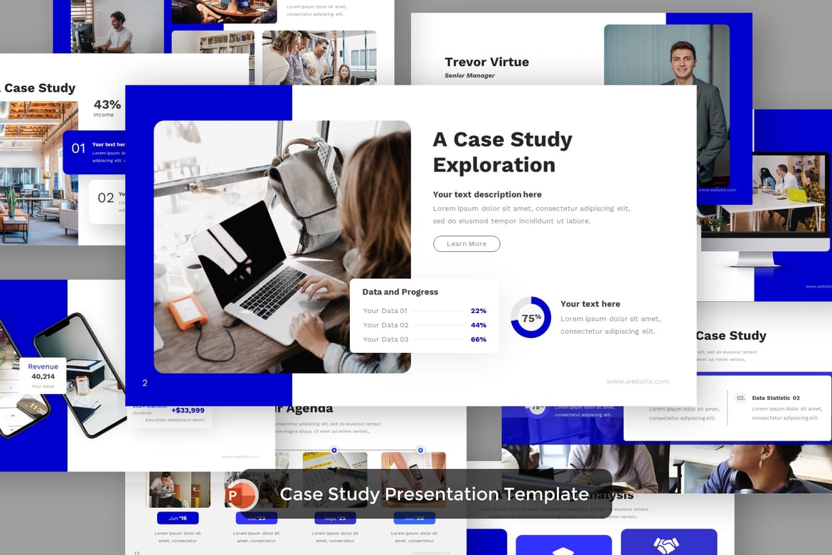 Template PowerPoint Studi Kasus yang Menarik dan Profesional