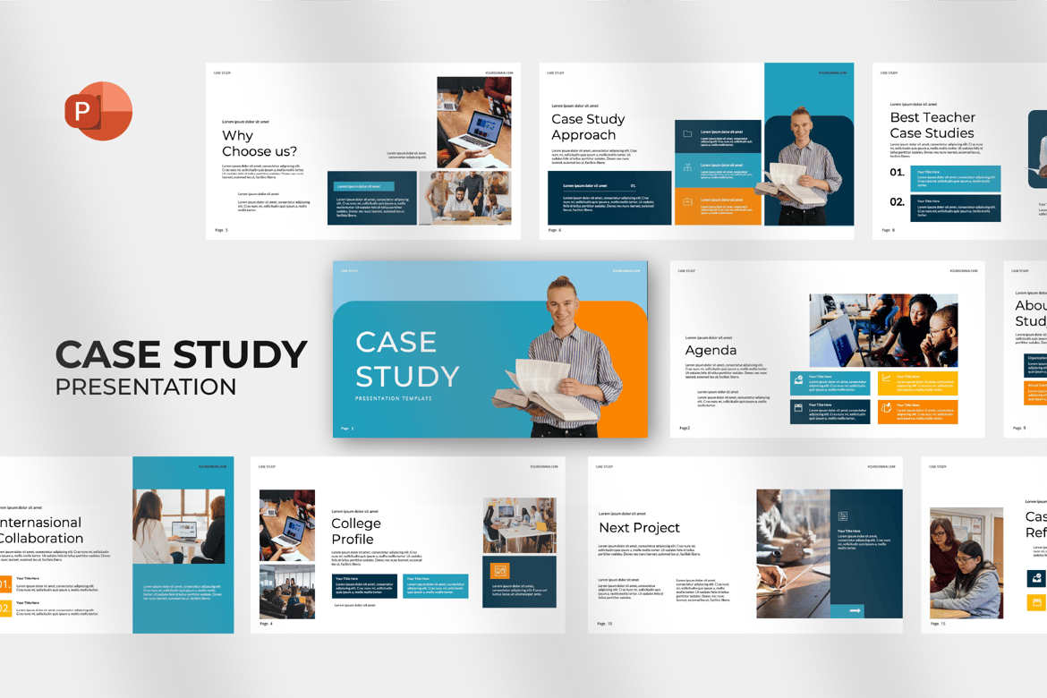 Template PowerPoint Studi Kasus yang Menarik dan Fleksibel
