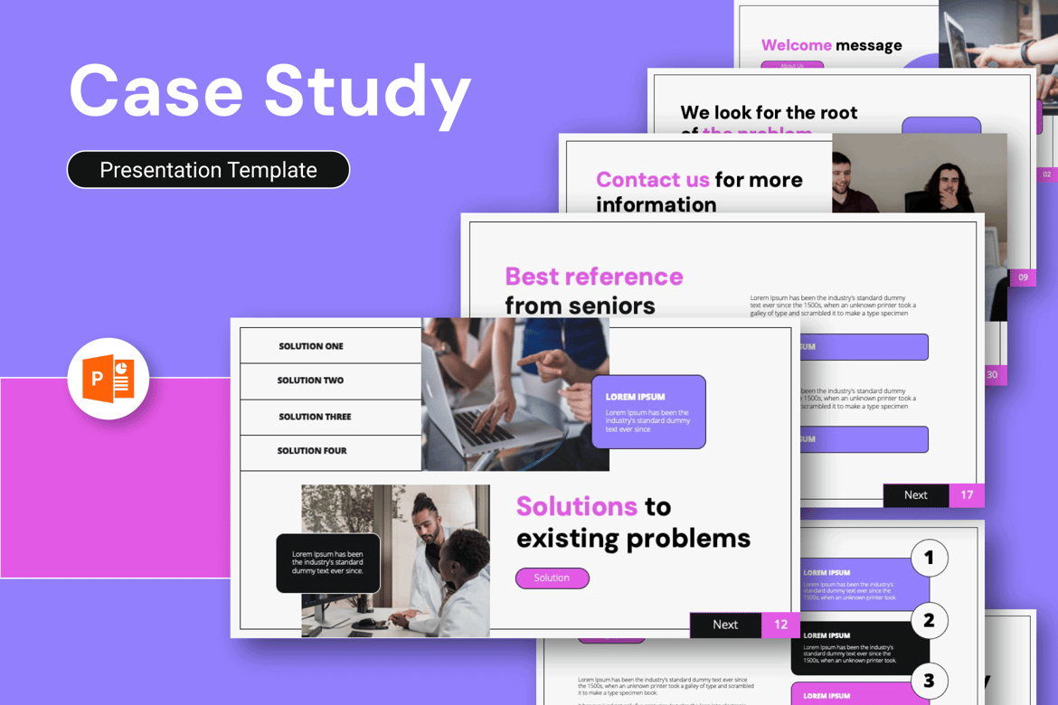 Template Powerpoint Studi Kasus yang Menarik dan Profesional