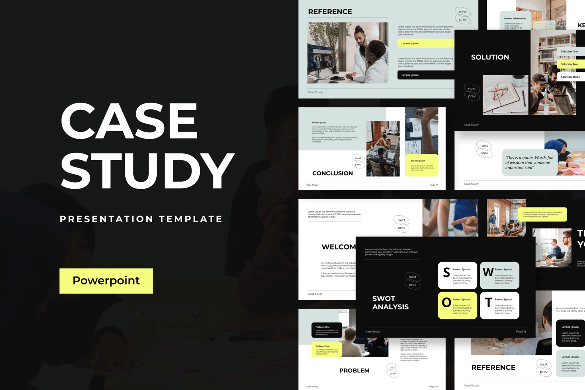 Template Powerpoint Studi Kasus yang Menarik dan Profesional
