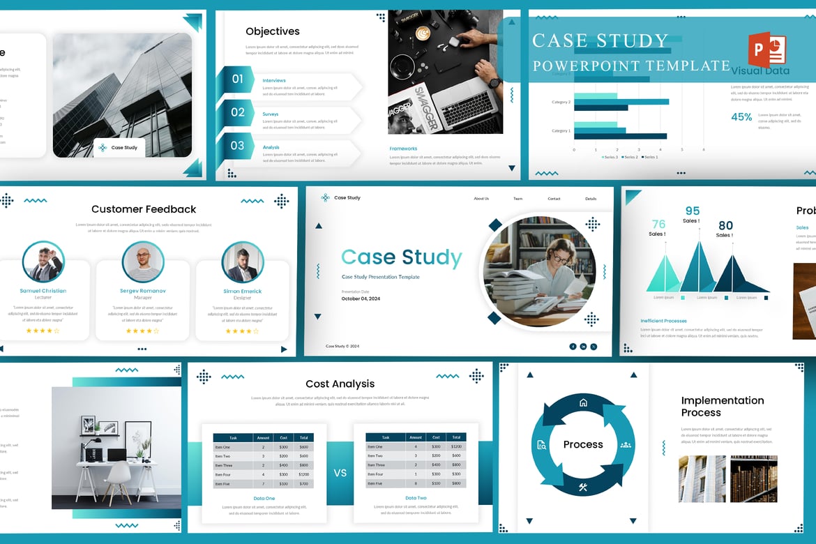 Template PowerPoint Studi Kasus yang Menarik dan Profesional