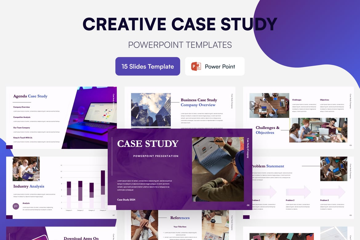 Template Presentasi Kasus Studi - Powerpoint yang Modern dan Profesional