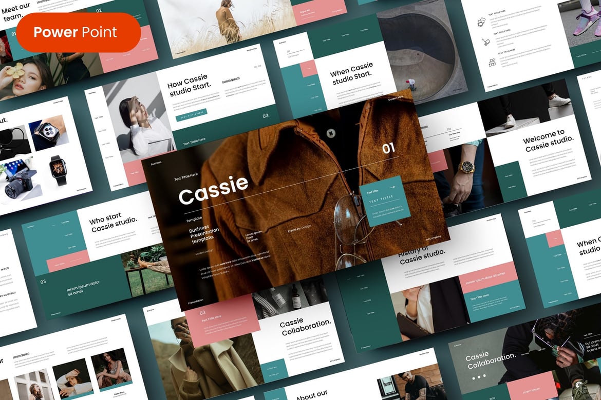 Template Presentasi Bisnis Cassie – Solusi Kreatif untuk Semua Kebutuhan Anda