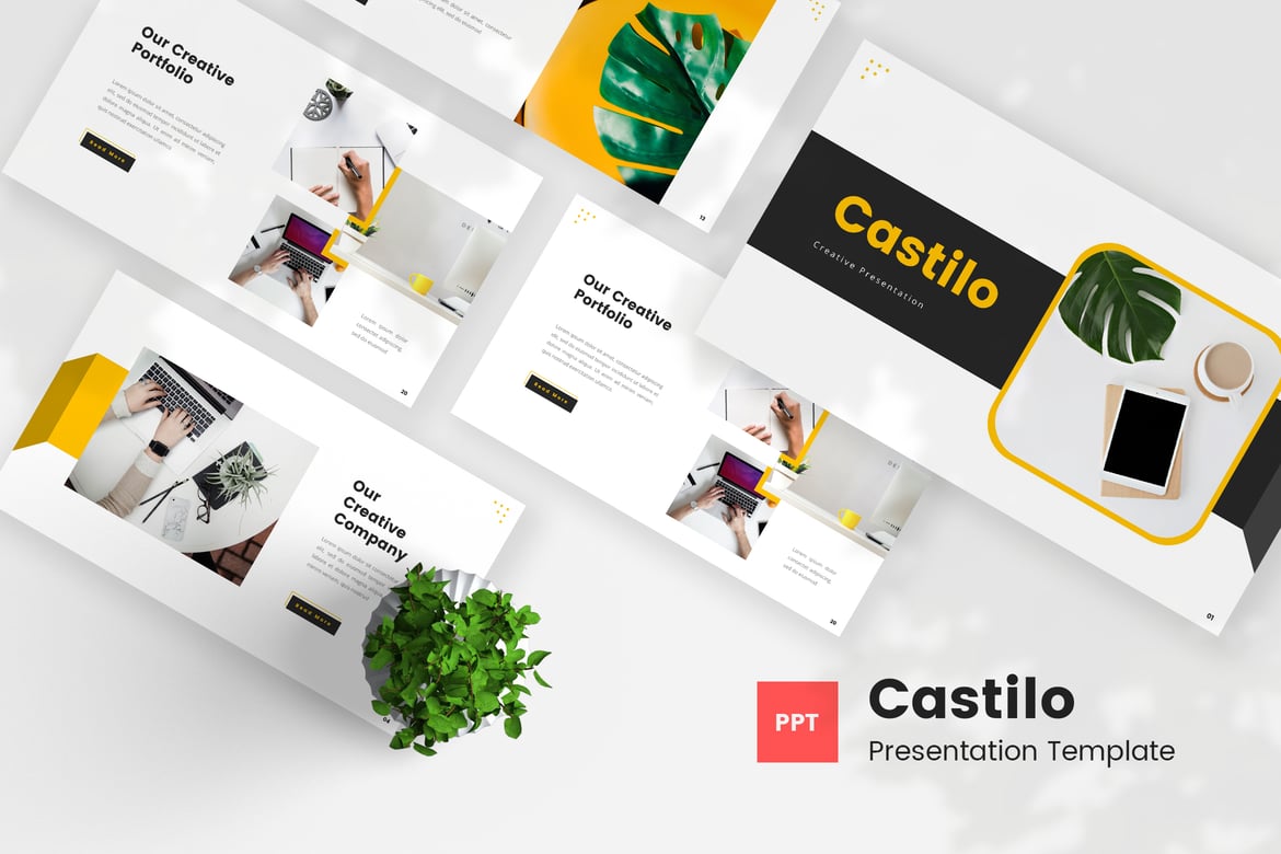 Castilo - Template Presentasi PowerPoint Kreatif yang Menarik