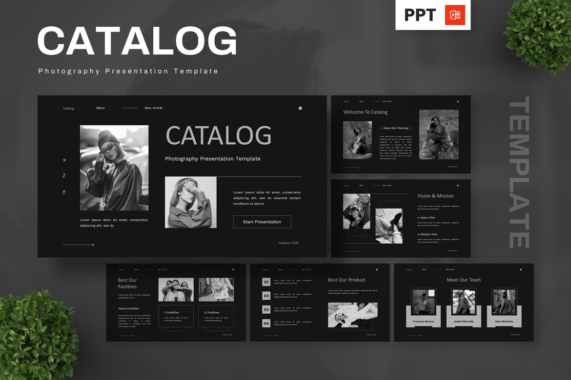Template Presentasi PowerPoint Fotografi yang Menarik dan Profesional