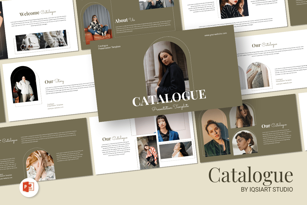Template Presentasi PowerPoint Katalog yang Menarik dan Mudah Digunakan