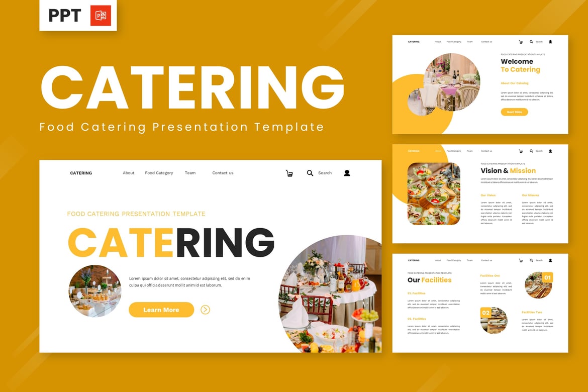Template Presentasi Catering Lezat untuk Segala Acara
