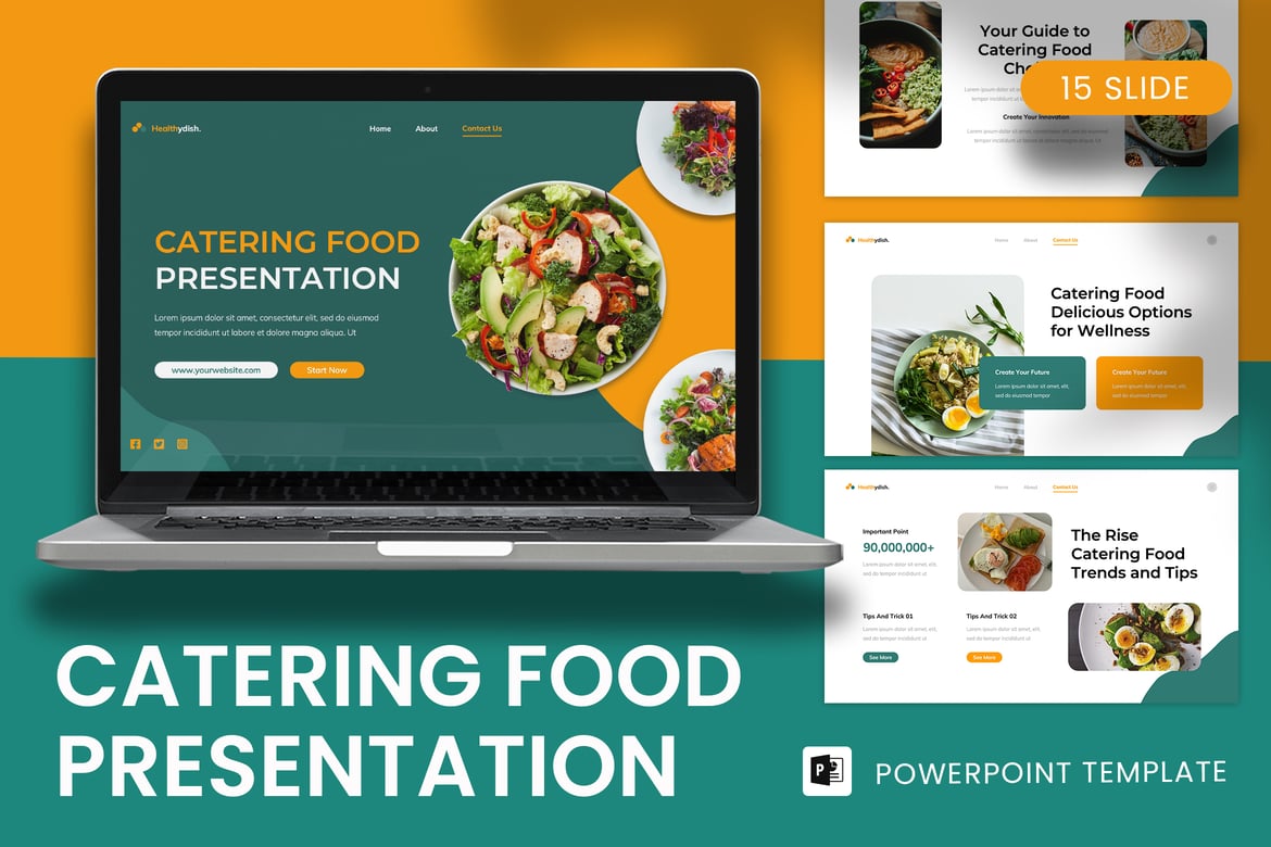 Template Presentasi PowerPoint Catering yang Menarik dan Serbaguna